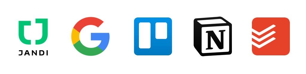 jandi, gsuite, trello, notion, todoist, 잔디, 지스위트, 트렐로, 노션, 투두이스트