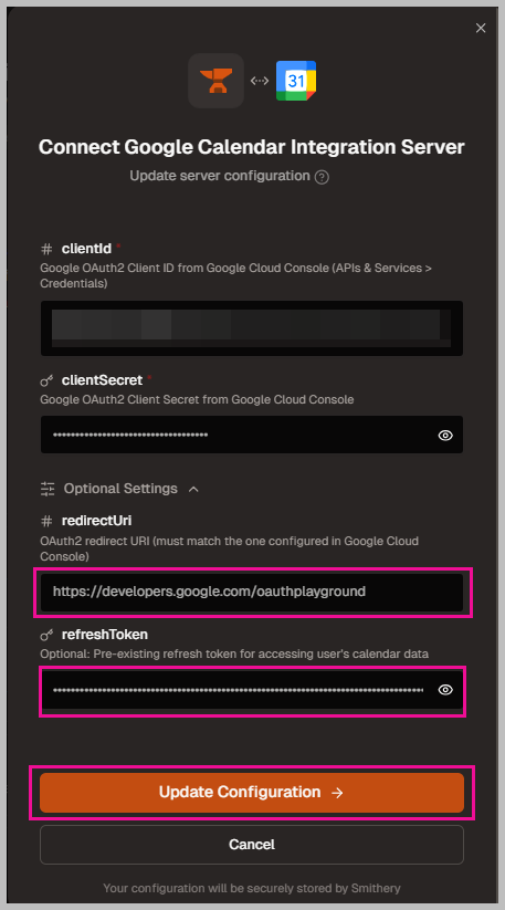 잔디 구글 캘린더 연동