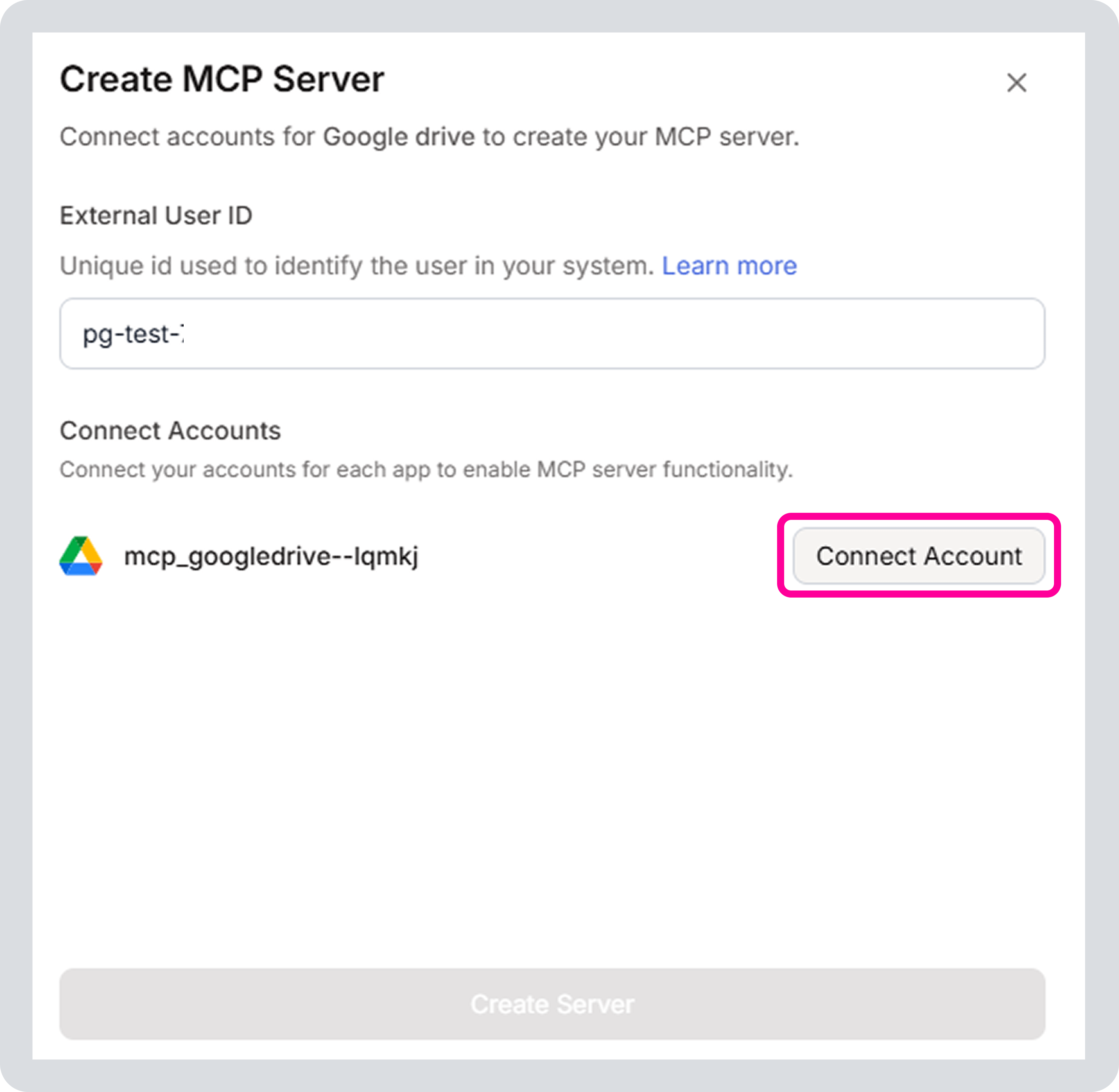 composio MCP URL 발급