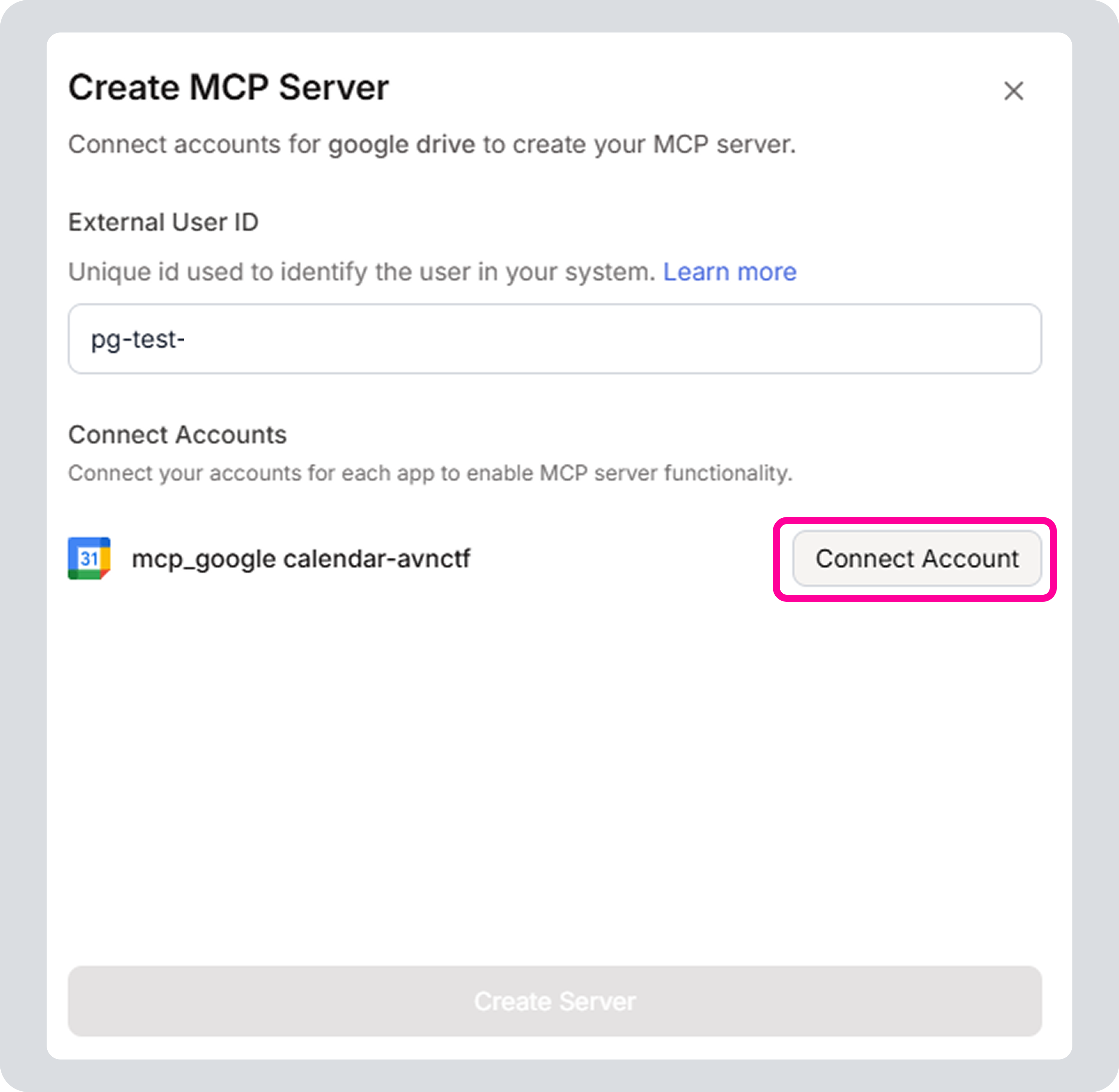 composio MCP URL 발급