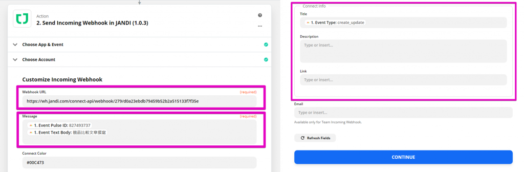 Customize Incoming Webhook