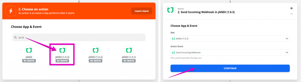 Monday Zapier JANDI Connect